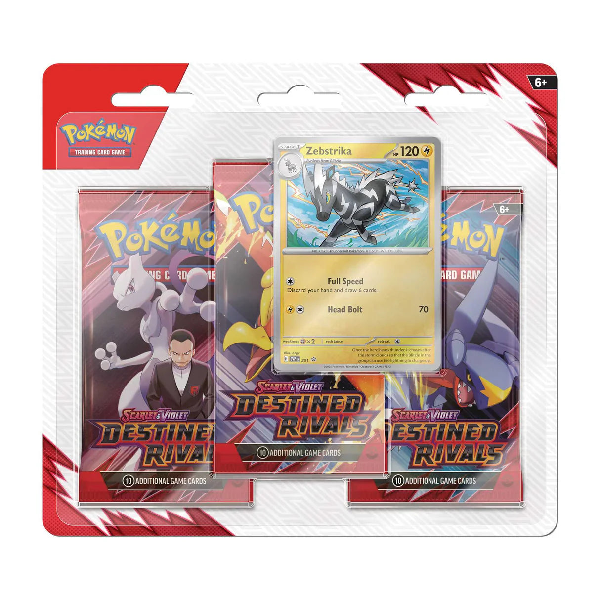 Pokémon Destined Rivals - 3-Pack Blister