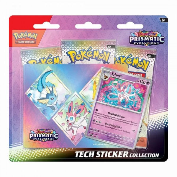 Pokémon Prismatic Evolutions Tech Sticker Collection